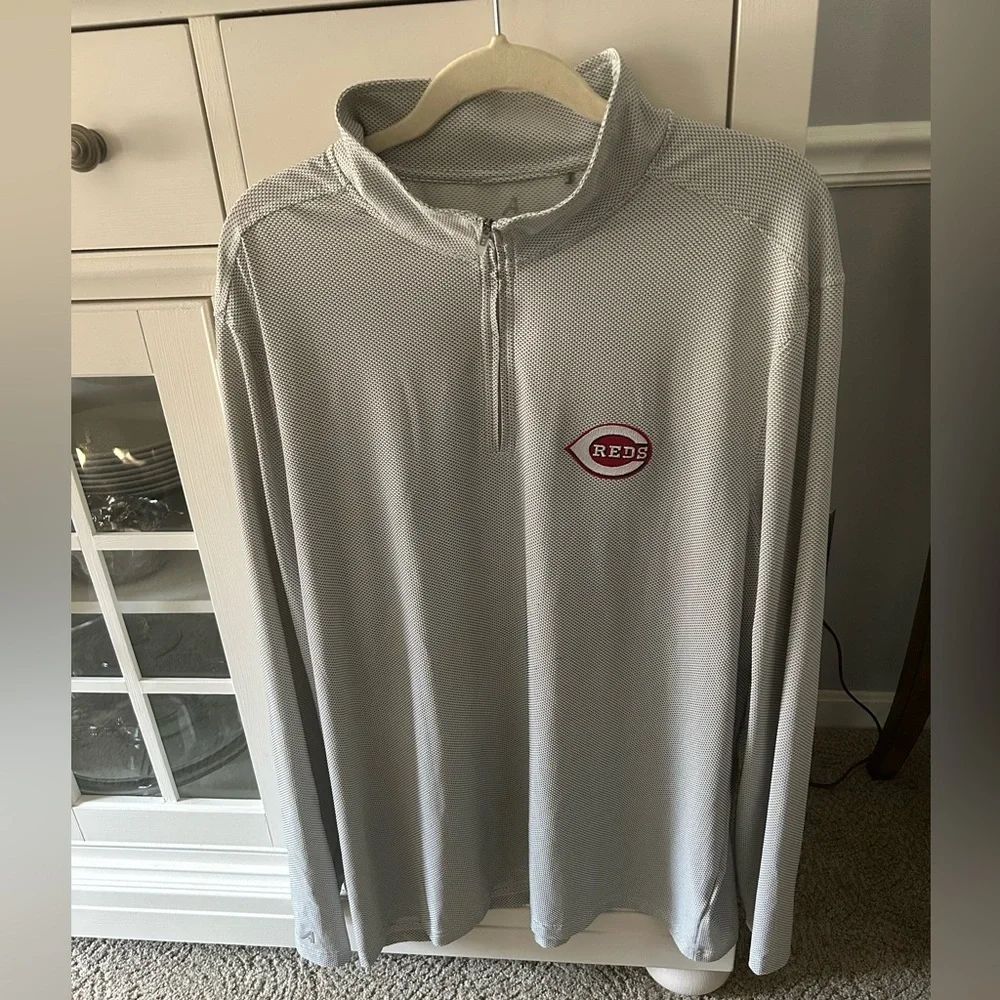 Men’s 3/4 zip Cincinnati Reds pullover - Picture 1 of 7